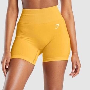 Gymshark Yellow Vital Seamless Shorts